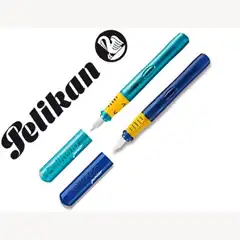 Material PLUMA PELIKAN PELIKANO JUNIOR CON FORMA ERGONOMICA PLUMIN FLEXIBLE RESISTENTE A LA PRESION COLORES SURTI 78548