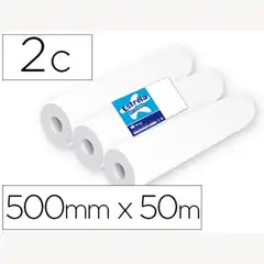 ROLLO PAPEL P/ CAMILLAS AMOOS 2 CAPAS 67 SERVICIOS 500 MM X 50 M 78852