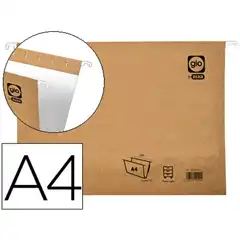 Material CARPETA COLGANTE GIO A4 VISOR SUPERIOR CORTO CRISTAL KRAFT BICOLOR ECO LOMO 30 MM 79122