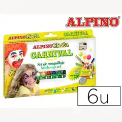 BARRA MAQUILLAJE ALPINO CARNAVAL 6 COLORES SURTIDOS 79476