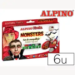 BARRA MAQUILLAJE ALPINO MONSTERS 6 COLORES SURTIDOS 79477