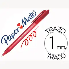Material BOLIGRAFO PAPER MATE INKJOY 100 RETRACTIL PUNTA MEDIA ROJO 79666