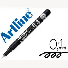 ROTULADOR ARTLINE CALIBRADO MICROMETRICO NEGRO COMIC PEN EK-284 PUNTA POLIACETAL 0,4 MM RESISTENTE AL AG 79912