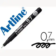 ROTULADOR ARTLINE CALIBRADO MICROMETRICO NEGRO COMIC PEN EK-287 PUNTA POLIACETAL 0,7 MM RESISTENTE AL AG 79915