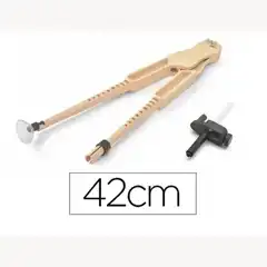 COMPAS P/ ENCERADO FAIBO DE PLASTICO CON ADAPTADOR IMITACION MADERA 42 CM 79949