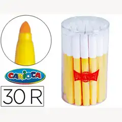 ROTULADOR CARIOCA JUMBO C-30 AMARILLO PUNTA GRUESA -BOTE DE 30 UNIDADES 98561
