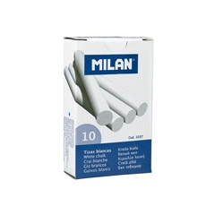 Material TIZAS MILAN CAJA DE 10 UDS BLANCAS 1037