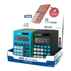 Material CALCULADORA MILAN POCKET TOUCH 8 DIGITOS TACTO DE GOMA (159912)