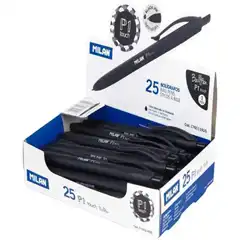BOLIGRAFO MILAN P1 TOUCH PUNTA 1 MM. NEGRO (176511925)
