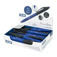 Material BOLIGRAFO MILAN P1 TOUCH STYLUS PUNTA 1 MM. AZUL (1765914925B)