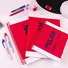 CUADERNO A4 CON ESPIRAL TAPA DURA 80HJ CUADRO 5X5 95GR ROSA MILAN 57043E80P CUADERNO A4 CON ESPIRAL TAPA DURA 80HJ CUADRO 5X5 95GR ROSA MILAN 57043E80P