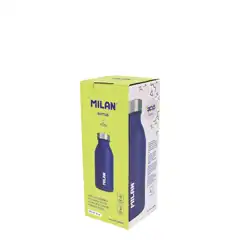 BOTELLA ISOTERMICA ACERO INOXIDABLE 354ML COLECCION MILAN 430 SINCE 1918 AZUL 643012ACDB