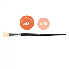 PINCEL PLANO Nº 16 PELO DE CERDA CHUNGKING SERIE 501 4 UDS MILAN 80377B