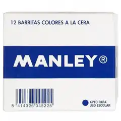 Material ESTUCHE DE 12 CERAS MANLEY COLOR CARNE N.33 MNC04760