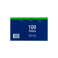 FICHAS RAYADAS 200X125MM 100U APLI MR REF. 10014