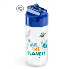 BOTELLA SPACE APERTURA AUTOMATICA CON PAJITA MR 13105
