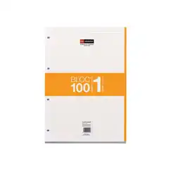 NB 1 BLOC A4 100 CUADRICULA NARANJA MR 7428