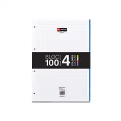 NB 1 BLOC A4 100 CUADRICULA 4 COLORES MR 7429