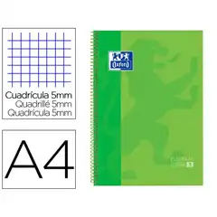 Material CUADERNO ESPIRAL MICROPERFORADO TAPA EXTRADURA A4 80 HOJAS COLOR VERDE OXFORD (102610034)
