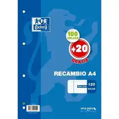 RECAMBIO OXFORD A4 90GR 100HJ 4X4 4 TALADROS 100430208 77771