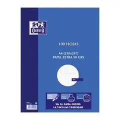 RECAMBIO OXFORD A4 CUADRO 4X4 90GRS 100HJ REF. 17102299 100430215 400173746