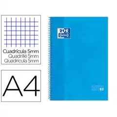 CUADERNO OXFORD EUROPEANBOOK A4 80 HJ TAPA EXTRADURA TURQUESA AZUL 400028276 74359