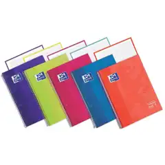 CUADERNO ESPIRAL MICROPERFORADO TAPA EXTRADURA A4 80HJ 90GR AQUA OXFORD (400075554)
