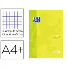 RECAMBIO BLOCK A4 CUADRICULA TOUCH LIMA OXFORD 400077695