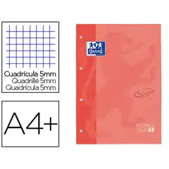 RECAMBIO BLOCK A4 CUADRICULA TOUCH CORAL OXFORD 400077698