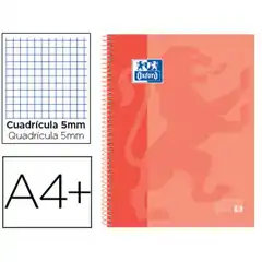 CUADERNO ESPIRAL MICROPERFORADO TAPA EXTRADURA A4 80HJ 90GR MELOCOTON OXFORD 400119096