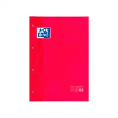 RECAMBIO OXFORD ENCOLADO ROJO A4 80HJ CDLA 400123673 RECAMBIO OXFORD ENCOLADO ROJO A4 80HJ CDLA 400123673
