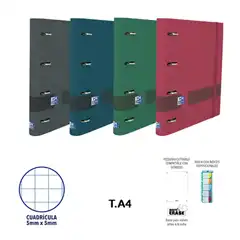 Material EUROPEANBINDER + REC OXF A4 SURTIDOS CARPEBLOC 400158870