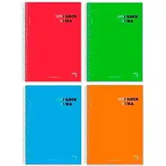 CUADERNO SUPERBLOCK PACSA TAPA EXTRADURA A4 MICROPERFORADO 120 HOJAS 90 GRS. CDLA. (16366)