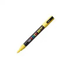 MARCADOR POSCA PINTURA BASE AL AGUA 0,9-1,3 MM AMARILLO PC3M-AM