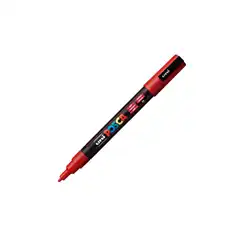 Material MARCADOR POSCA PINTURA CON BASE AL AGUA 0,9-1,3 MM. ROJO (PC3M00400)