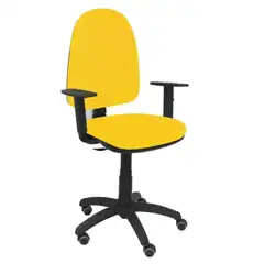 Material SILLA AYNA BALI AMARILLO BRAZOS REGULABLES RUEDAS DE PARQUÉ 04CPBALI100B10RP PIQUERAS Y CRESPO