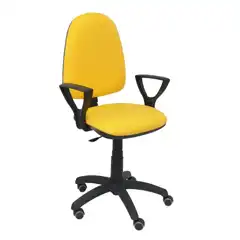 SILLA AYNA BALI AMARILLO BRAZOS FIJOS RUEDAS DE PARQUÉ 04CPBALI100BGOLFRP PIQUERAS Y CRESPO
