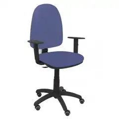 SILLA AYNA BALI AZUL CLARO BRAZOS REGULABLES RUEDAS DE PARQUÉ 04CPBALI261B10RP PIQUERAS Y CRESPO