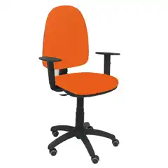 SILLA AYNA BALI NARANJA BRAZOS REGULABLES RUEDAS DE PARQUÉ 04CPBALI308B10RP PIQUERAS Y CRESPO