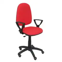 SILLA AYNA BALI ROJO BRAZOS FIJOS RUEDAS DE PARQUÉ 04CPBALI350BGOLFRP PIQUERAS Y CRESPO