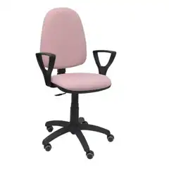 SILLA AYNA BALI ROSA PÁLIDO BRAZOS FIJOS RUEDAS DE PARQUÉ 04CPBALI710BGOLFRP PIQUERAS Y CRESPO