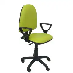 SILLA AYNA SIMILPIEL VERDE CON BRAZOS