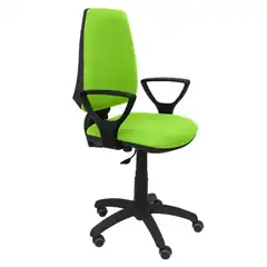 SILLA ELCHE CP BALI VERDE PISTACHO BRAZOS FIJOS RUEDAS DE PARQUET 14CPBALI22BGOLFRP PIQUERAS Y CRESPO