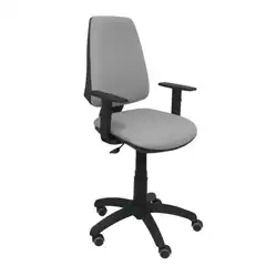 SILLA ELCHE CP BALI GRIS CLARO BRAZOS REGULABLES RUEDAS DE PARQUET 14CPBALI40B10RP PIQUERAS Y CRESPO