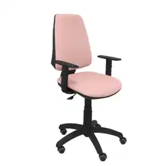 SILLA ELCHE CP BALI ROSA PÁLIDO BRAZOS REGULABLES RUEDAS DE PARQUET 14CPBALI710B10RP PIQUERAS Y CRESPO