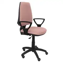 SILLA ELCHE CP BALI ROSA PÁLIDO BRAZOS FIJOS RUEDAS DE PARQUET 14CPBALI710BGOLFRP PIQUERAS Y CRESPO