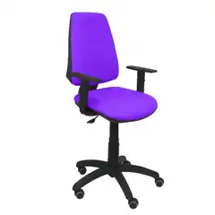 SILLA ELCHE CP BALI LILA BRAZOS REGULABLES RUEDAS DE PARQUET 14CPBALI82B10RP PIQUERAS Y CRESPO