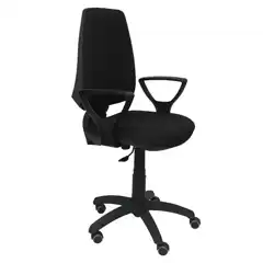 SILLA ELCHE CP BALI NEGRO BRAZOS FIJOS RUEDAS DE PARQUET 14CPBALI840BGOLFRP PIQUERAS Y CRESPO