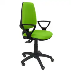 SILLA ELCHE S BALI VERDE PISTACHO BRAZOS FIJOS RUEDAS DE PARQUET 14SBALI22BGOLFRP PIQUERAS Y CRESPO
