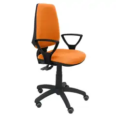 SILLA ELCHE S BALI NARANJA BRAZOS FIJOS RUEDAS DE PARQUET 14SBALI308BGOLFRP PIQUERAS Y CRESPO
